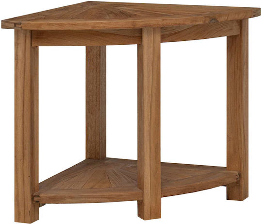 vidaXL Ecken Boden Badezimmerregal Hölzernes 45x45x46cm Grau