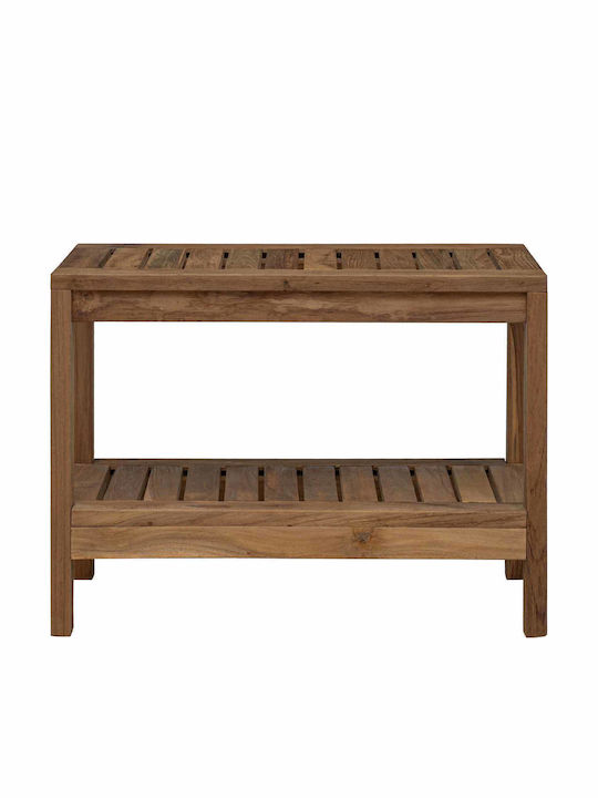 vidaXL Επιδαπέδια Ραφιέρα Μπάνιου Ξύλινη 60x30x45cm Καφέ