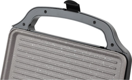 Telemax Ideakitchen XL Deli-Press Sandwich Maker pentru for 2 Sandwiches Sandvișuri 900W Inox