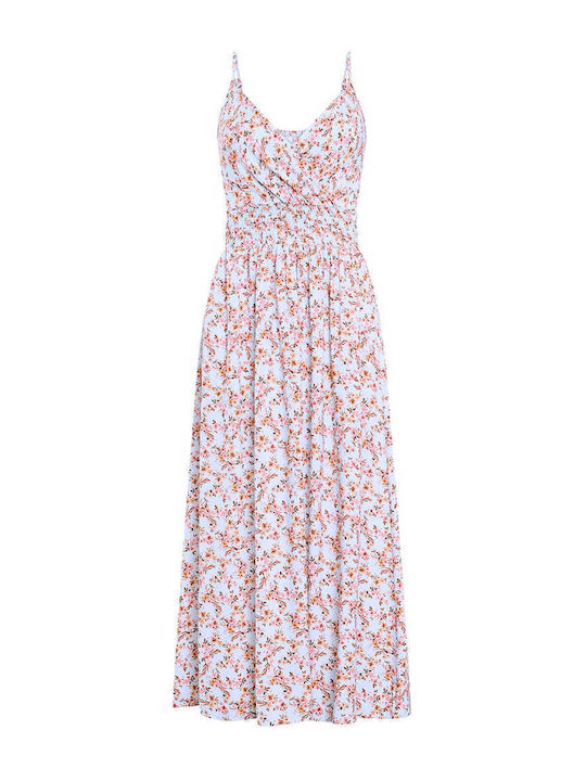 Celestino Women's Midi Wrap Viscose Light Blue Dress