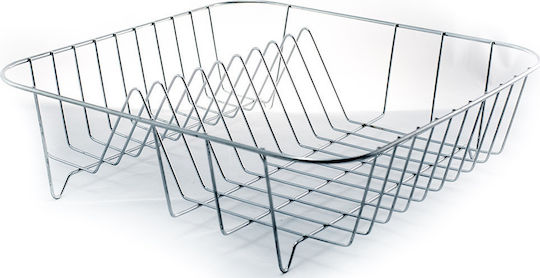 Chios Hellas Metallisches Silber Abtropfkorb 34x34x11cm