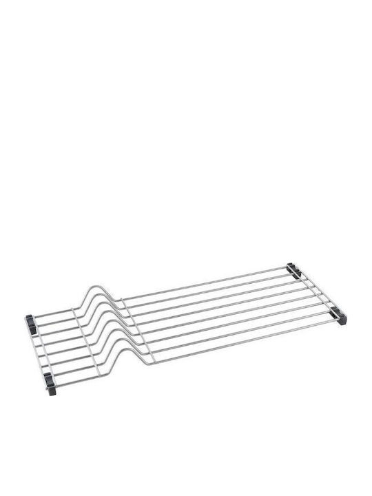 Metaltex Sink-Tex Metallic Silver Sink Rack 54x20x4cm