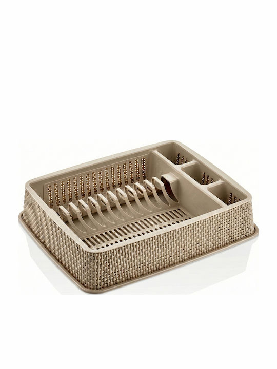 TnS Scurgător De Chiuvetă Din Plastic Maro 39x32x9cm