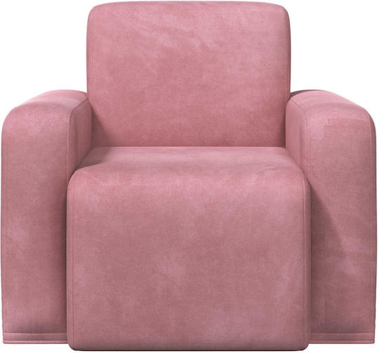 Sessel Aus Samt Rosa 88x90x77cm