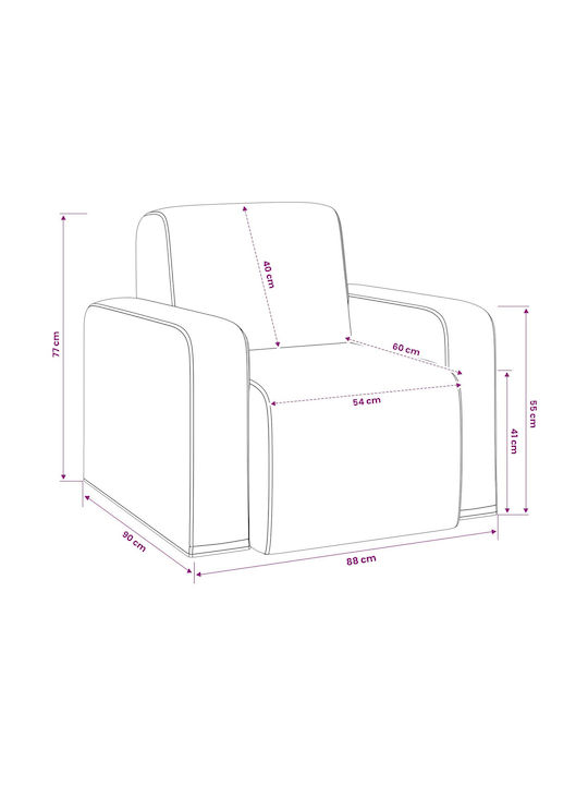 Scaun De Relaxare Gri Deschis 88x90x77cm