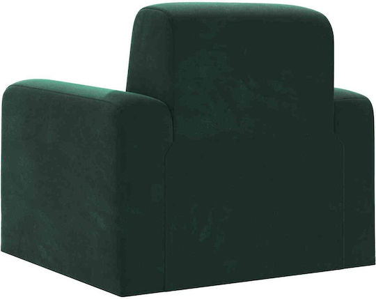 Velvet Armchair Dark Green 88x90x77cm