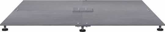 vidaXL Pliabilă Stand de umbrelă din Lemn Dark Grey 100x100x4cm