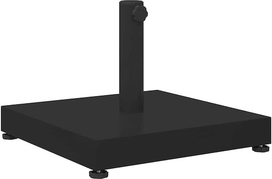 vidaXL Βάση Ομπρέλας Μεταλλική Μαύρο 45x45x31.5cm