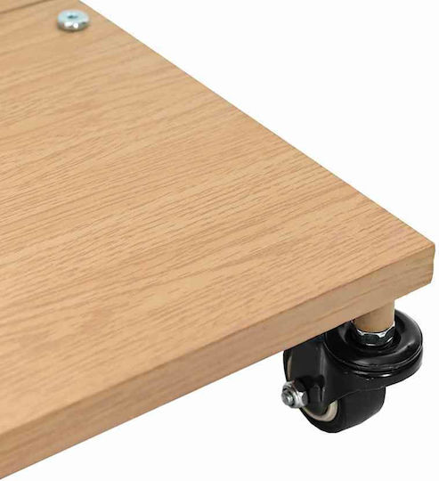 vidaXL Стойка за чадър Дърво Light Wood Color 45x45x31.5см