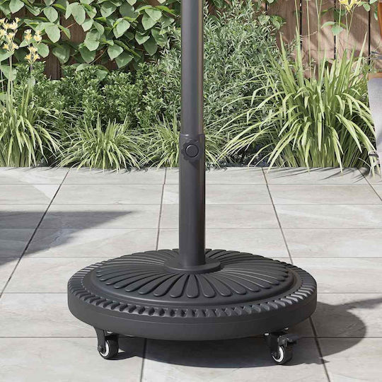 vidaXL Βάση Ομπρέλας Μεταλλική Μαύρη 38x38x39.5cm