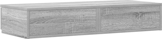vidaXL Bed Drawer made of Wood Grey Sonoma 80x36.5x16.5cm