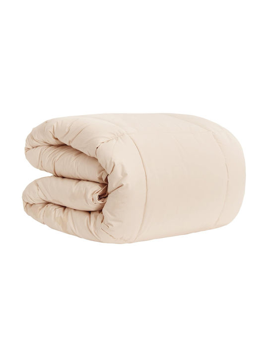 vidaXL Couchdecke 135x200cm Beige