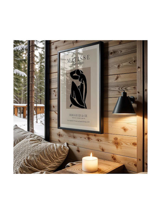 Poster Matisse Papiers Découpés Art049 40cm X 50cm Premium Black Wooden Frame