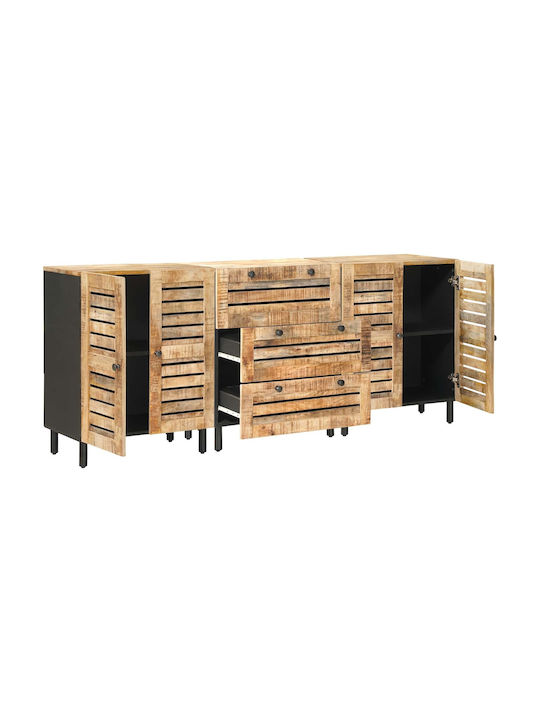 Comodă de Dormitor din Lemn Natural 180x33x75cm