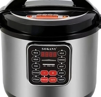 Sokany Multi-Function Cooker 9lt 1200W Silver