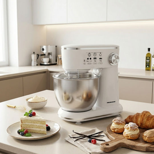 Heinner Stand Mixer 1000W with Stainless Mixing Bowl 5lt