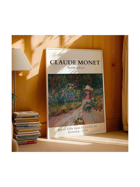 Poster Claude Monet Jeune Fille Dans Le Jardin De Giverny Art101 40cm X 50cm-56051pd156700