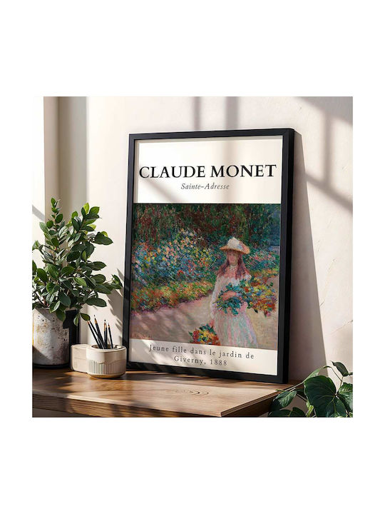 Poster Claude Monet Jeune Fille Dans Le Jardin De Giverny Art101 40cm X 50cm-56051pd156700