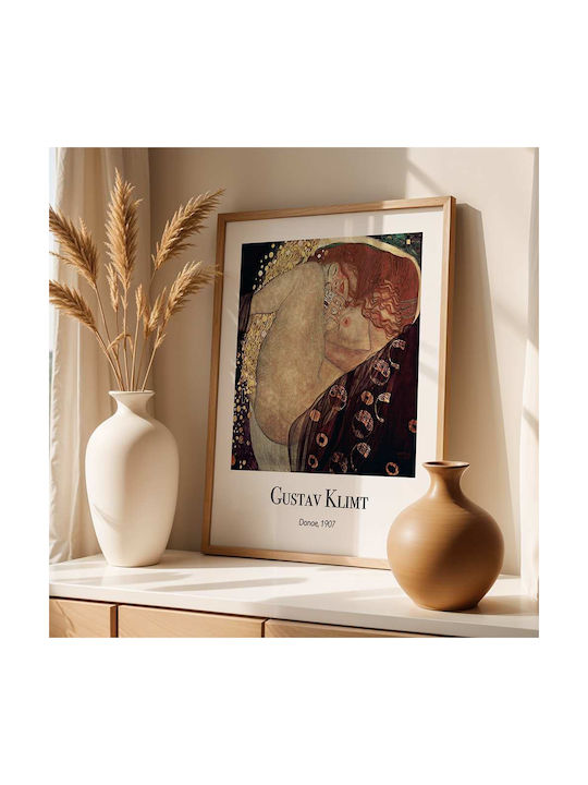 Poster Gustav Klimt Danae Art157 40cm X 50cm White Wooden Frame