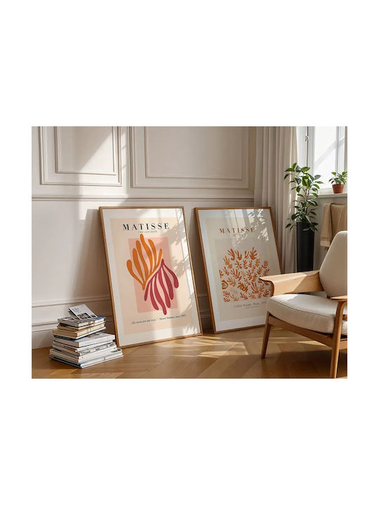 Poster Matisse Cut-outs Art070 40cm X 50cm Premium Μαύρο Ξύλινο Κάδρο-56013pd156738f55323