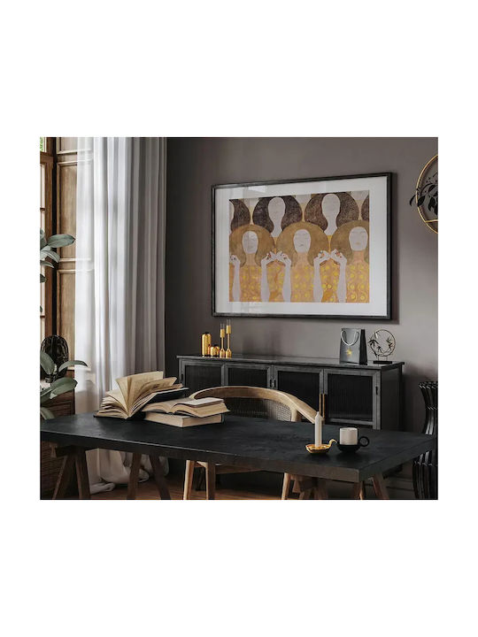 Poster Gustav Klimt Choir Angels Art149 40cm X 50cm Κορνίζα Φυσικό Ξύλου Μπεζ 56084pd156671f55316
