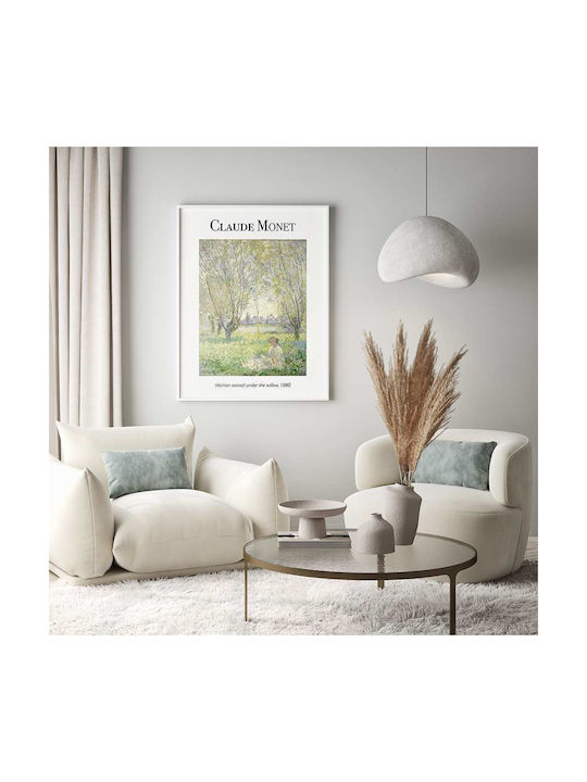 Poster Claude Monet Woman Seated Under Willow Art100 40cm X 50cm Λευκή Ξύλινη Κορνίζα-56052pd156701f55310