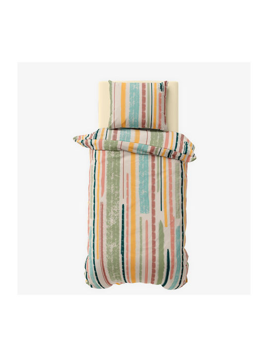 Duvet Cover Set 150x215cm Single With Pillowcase & 1 Bed Sheet