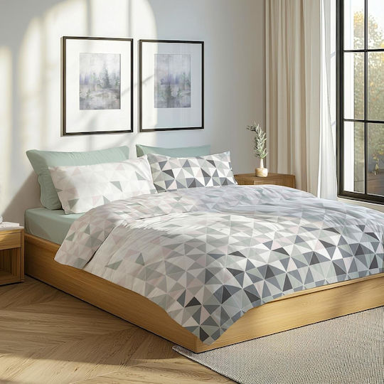 Bettbezüge Set 150x215cm Einzel mit Kissenbezug Grüne