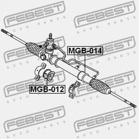 Febest Radlagersatz für die Vorderseite Mitsubishi Lancer Mirage Cj-cp 1995.08-2000.08 Jpn Mb910968