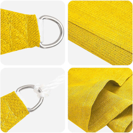vidaXL Triangle Yellow Shade Sail 5x7x5m