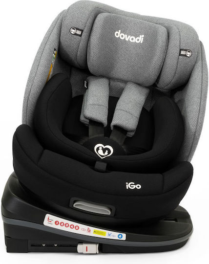 Dovadi IGO Car Seat i-Size with Isofix Black-Grey 0-36 kg