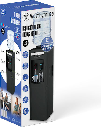 Westinghouse Stainless / with Refrigerator Bottle Floor Standing Water Cooler with Cold Water Flow 2lt/h
