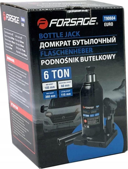 Forsage Υδραυλικός Γρύλος 6t Βαλβίδα H Ελάχ 185mm H Μέγ 355mm