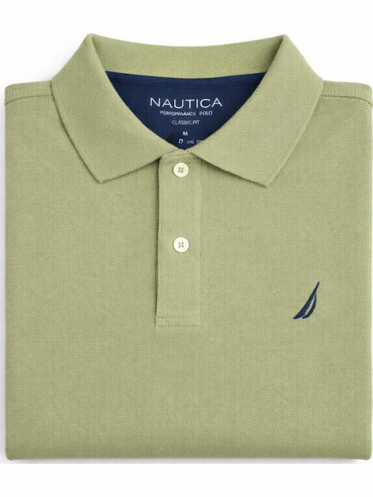 Polo Herrenbluse Kurzarm Olive