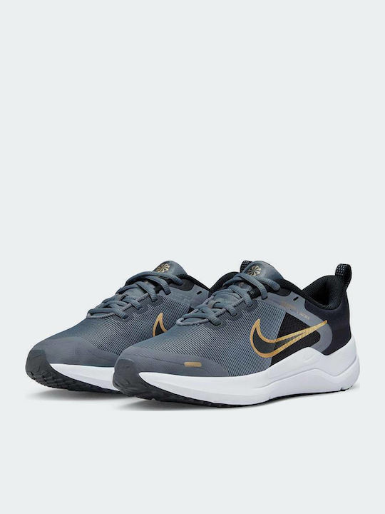 Downshifter Downshifter 12 Kids Sports Shoes Running with Laces Cool Grey / Metallic Gold / Black / White
