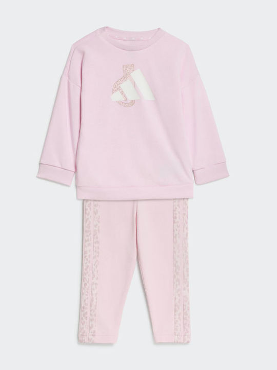 adidas Set pentru copii cu jambiere de vară 2 buc Roz