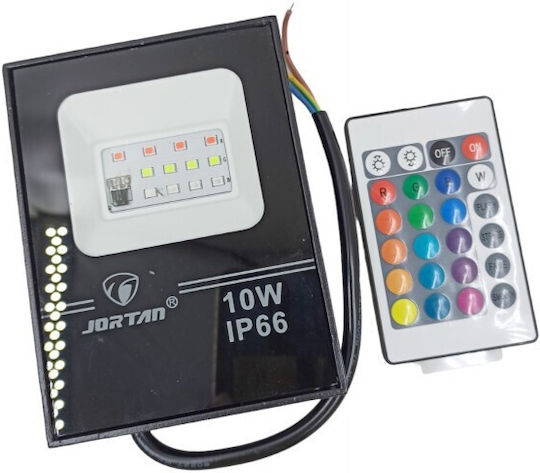 Jortan Jortan Waterproof LED Floodlight 10W RGB IP66
