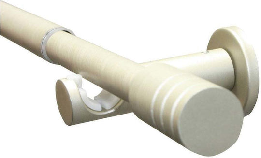 Ausziehbare Metallische Vorhangstange Einzeln 120-210cm Gold
