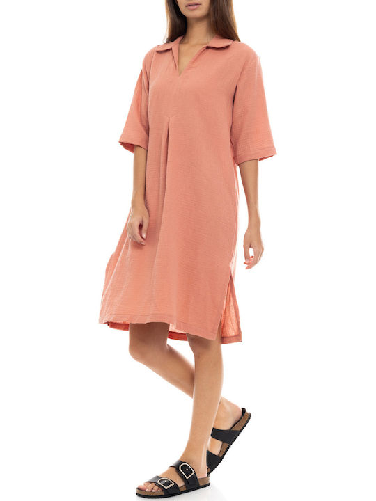 Summer Midi Shirt Dress Courper