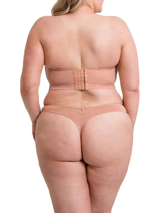 Beige Bra for Plunge & Underwire