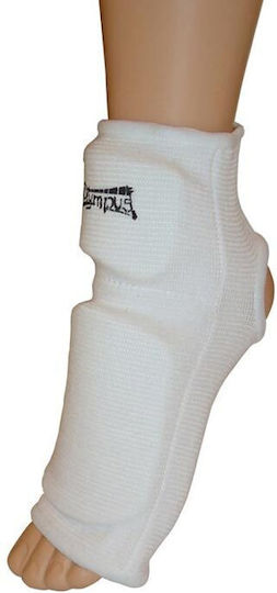 Olympus Sport Cotton Ankle Guards Adults White