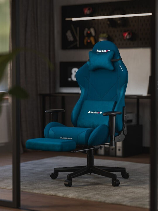 Huzaro Force 5.7 Fabric Gaming Chair with RGB Lighting and Footstool Blue