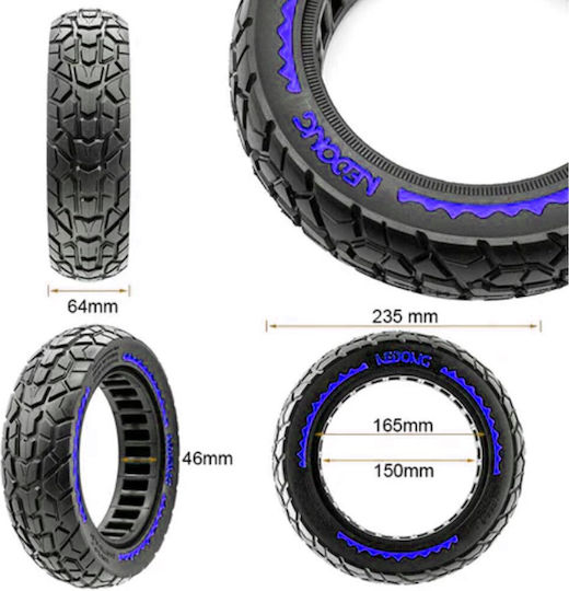 Ewheels Tire for Electric Scooter Segway Ninebot in Black Color EWM865
