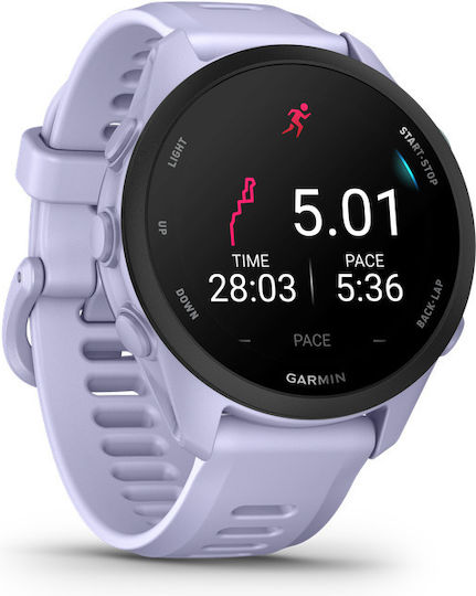 Garmin Forerunner 70 43mm Waterproof Smartwatch with Heart Rate Monitor (Cool Lavender)