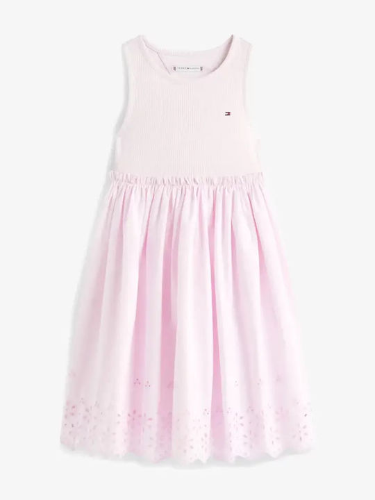 Anglaise Girls Dress Pearly Pink