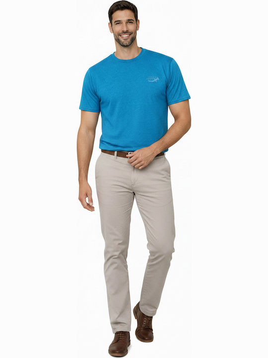 Light Blue Short Sleeve Blouse