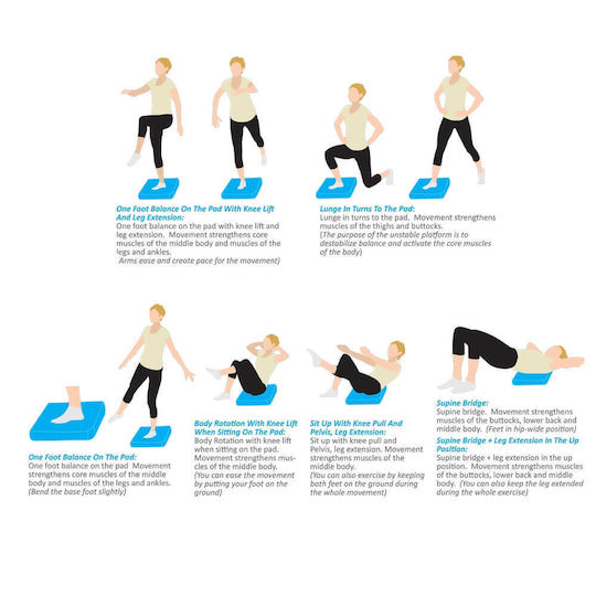 Foam Yoga Balance Pad Mocha Mousse Insportline Brik