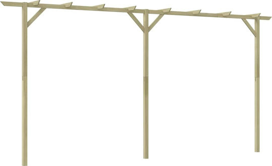 Arbour Grădină din Lemn în Culorea Bej 205cmx400cm