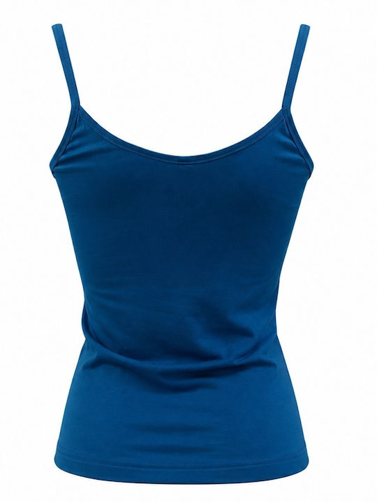 Women's T-Shirt with Spaghetti Strap Petrol