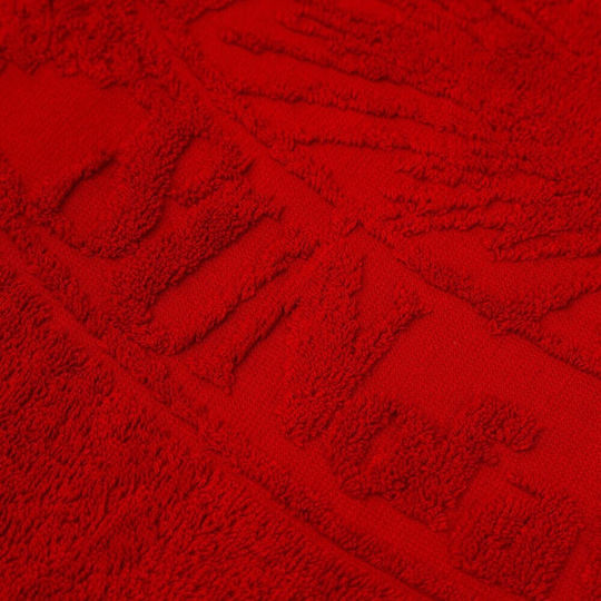 Sun of a Beach Red Beach Towel with Fringes